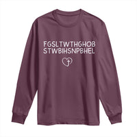 For God So Loved The World John 3 16 Christian Acronym Long Sleeve Shirt Subtle Faith Inspirational Believer Gift