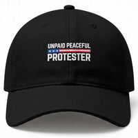 Unpaid Peaceful Protester Patriotic Stripe Baseball Cap American Flag Activist