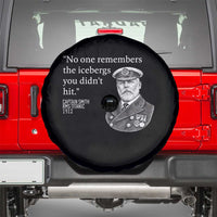 Funny Vintage Ship Captain Saying Spare Tire Cover No One Remembers the Icebergs You Did Not Hit Dark Humor