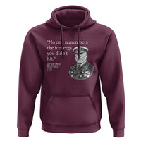 Funny Vintage Ship Captain Saying Hoodie No One Remembers the Icebergs You Did Not Hit Dark Humor