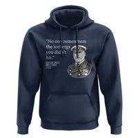 Funny Vintage Ship Captain Saying Hoodie No One Remembers the Icebergs You Did Not Hit Dark Humor