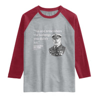Funny Vintage Ship Captain Saying Raglan Shirt No One Remembers the Icebergs You Did Not Hit Dark Humor