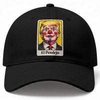 El Pendejo Clown Portrait Satire Baseball Cap Bold Political Humor Vintage Caricature