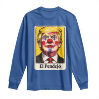 El Pendejo Clown Portrait Satire Long Sleeve Shirt Bold Political Humor Vintage Caricature