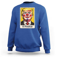 El Pendejo Clown Portrait Satire Sweatshirt Bold Political Humor Vintage Caricature