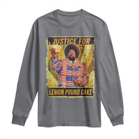 Justice for Lemon Pound Cake Vintage Retro Long Sleeve Shirt Funny Viral Hip Hop Meme Parody Internet Culture Fans