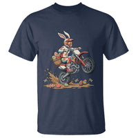 Easter Bunny Dirt Bike Rider Funny Motocross Rabbit Graphic T Shirt Cool Off Road Racing Egg Hunt
