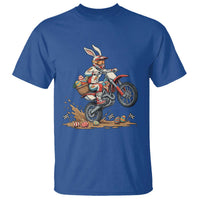 Easter Bunny Dirt Bike Rider Funny Motocross Rabbit Graphic T Shirt Cool Off Road Racing Egg Hunt