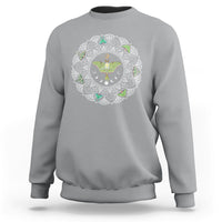 Moth Sweatshirt Luna Moth Mandala Insect Nature Spiritual Mystic Peaceful Meditation Magical Shirt for Women, Moth T-shirt, Moth Lover Gift, Insect Lover Shirt, Spirituality Shirt - Wonder Print Shop