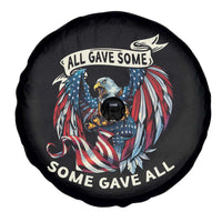Patriotic American Eagle Spare Tire Cover All Gave Some Some Gave All US Flag 4th Of July Independence Day