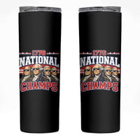 1776 National Champs Founding Fathers Graphic Skinny Tumbler Funny George Washington and Presidents Sunglasses Sports Style Patriotic