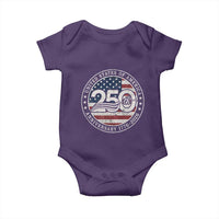United States of America 250th Anniversary Vintage Seal Baby Onesie Distressed American Flag 1776 to 2026 Semiquincentennial Patriotic
