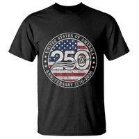 United States of America 250th Anniversary Vintage Seal T Shirt Distressed American Flag 1776 to 2026 Semiquincentennial Patriotic