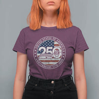 United States of America 250th Anniversary Vintage Seal T Shirt For Women Distressed American Flag 1776 to 2026 Semiquincentennial Patriotic