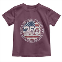 United States of America 250th Anniversary Vintage Seal Toddler T Shirt Distressed American Flag 1776 to 2026 Semiquincentennial Patriotic