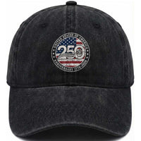 United States of America 250th Anniversary Vintage Seal Washed Cotton Baseball Cap Distressed American Flag 1776 to 2026 Semiquincentennial Patriotic