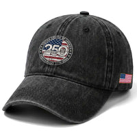 United States of America 250th Anniversary Vintage Seal Washed Cotton Baseball Cap Distressed American Flag 1776 to 2026 Semiquincentennial Patriotic