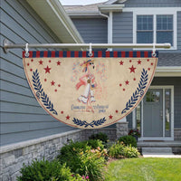 Celebrating 250 Years of American Spirit Flamingo Patriotic Fan Flag Cute Tropical Bird Summer Landmarks Fireworks