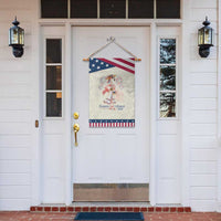 Celebrating 250 Years of American Spirit Flamingo Patriotic Garden Flag Cute Tropical Bird Summer Landmarks Fireworks