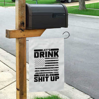 Patriotic 4th of July Fireworks Funny Drinking Party Garden Flag Let's Drink And Blow Shit Up Gag Gift
