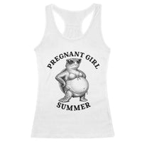 Funny Pregnant Girl Summer Turtle Racerback Tank Top Cute Stipple Maternity Bikini Sea Turtle Beach