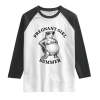 Funny Pregnant Girl Summer Turtle Raglan Shirt Cute Stipple Maternity Bikini Sea Turtle Beach