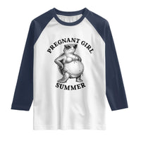 Funny Pregnant Girl Summer Turtle Raglan Shirt Cute Stipple Maternity Bikini Sea Turtle Beach