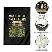 Make Algae Great Again Lincoln Memorial Reflecting Pool Graphic Garden Flag Funny Washington DC Viral Swamp Meme