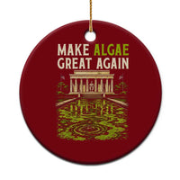 Make Algae Great Again Lincoln Memorial Reflecting Pool Graphic Ceramic Ornament Funny Washington DC Viral Swamp Meme
