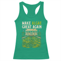 Make Algae Great Again Lincoln Memorial Reflecting Pool Graphic Racerback Tank Top Funny Washington DC Viral Swamp Meme