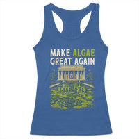 Make Algae Great Again Lincoln Memorial Reflecting Pool Graphic Racerback Tank Top Funny Washington DC Viral Swamp Meme