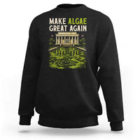 Make Algae Great Again Lincoln Memorial Reflecting Pool Graphic Sweatshirt Funny Washington DC Viral Swamp Meme