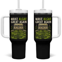 Make Algae Great Again Lincoln Memorial Reflecting Pool Graphic Tumbler With Handle Funny Washington DC Viral Swamp Meme