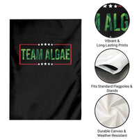 Team Algae Satire Garden Flag Funny Lincoln Memorial Reflecting Pool Meme Parody