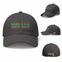 Make Algae Great Again Retro Baseball Cap Funny Lincoln Memorial Reflecting Pool Parody Meme