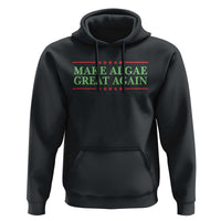 Make Algae Great Again Retro Hoodie Funny Lincoln Memorial Reflecting Pool Parody Meme
