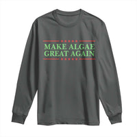Make Algae Great Again Retro Long Sleeve Shirt Funny Lincoln Memorial Reflecting Pool Parody Meme