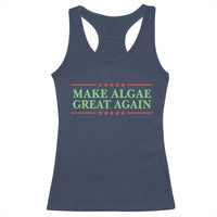 Make Algae Great Again Retro Racerback Tank Top Funny Lincoln Memorial Reflecting Pool Parody Meme
