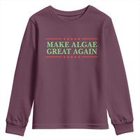 Make Algae Great Again Retro Youth Sweatshirt Funny Lincoln Memorial Reflecting Pool Parody Meme