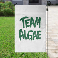Team Algae Slime Dripping Style Graphic Garden Flag Viral Lincoln Memorial Reflecting Pool Swamp Meme