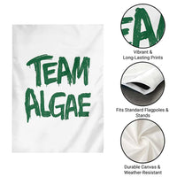 Team Algae Slime Dripping Style Graphic Garden Flag Viral Lincoln Memorial Reflecting Pool Swamp Meme
