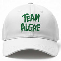 Team Algae Slime Dripping Style Graphic Baseball Cap Viral Lincoln Memorial Reflecting Pool Swamp Meme