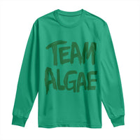 Team Algae Slime Dripping Style Graphic Long Sleeve Shirt Viral Lincoln Memorial Reflecting Pool Swamp Meme
