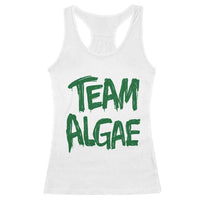 Team Algae Slime Dripping Style Graphic Racerback Tank Top Viral Lincoln Memorial Reflecting Pool Swamp Meme