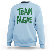 Team Algae Slime Dripping Style Graphic Sweatshirt Viral Lincoln Memorial Reflecting Pool Swamp Meme