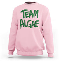 Team Algae Slime Dripping Style Graphic Sweatshirt Viral Lincoln Memorial Reflecting Pool Swamp Meme
