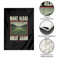 Make Algae Great Again Funny DC Slamp Slime Parody Garden Flag Washington Monument Reflecting Pool Vintage Photo
