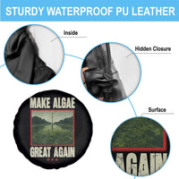 Make Algae Great Again Funny DC Slamp Slime Parody Spare Tire Cover Washington Monument Reflecting Pool Vintage Photo