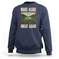 Make Algae Great Again Funny DC Slamp Slime Parody Sweatshirt Washington Monument Reflecting Pool Vintage Photo