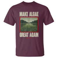 Make Algae Great Again Funny DC Slamp Slime Parody T Shirt Washington Monument Reflecting Pool Vintage Photo